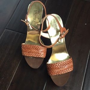 MICHAEL Michael kors High Heel Platform Sandals 8M